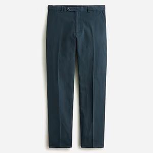 Garment-dyed Cotten-linen chino suit pant